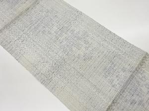 縞に抽象華紋模様織出し名古屋帯